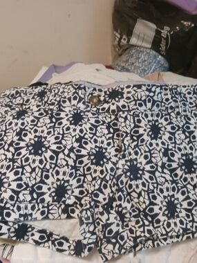 Red Camel Blue & White Striped Waistband Shorts